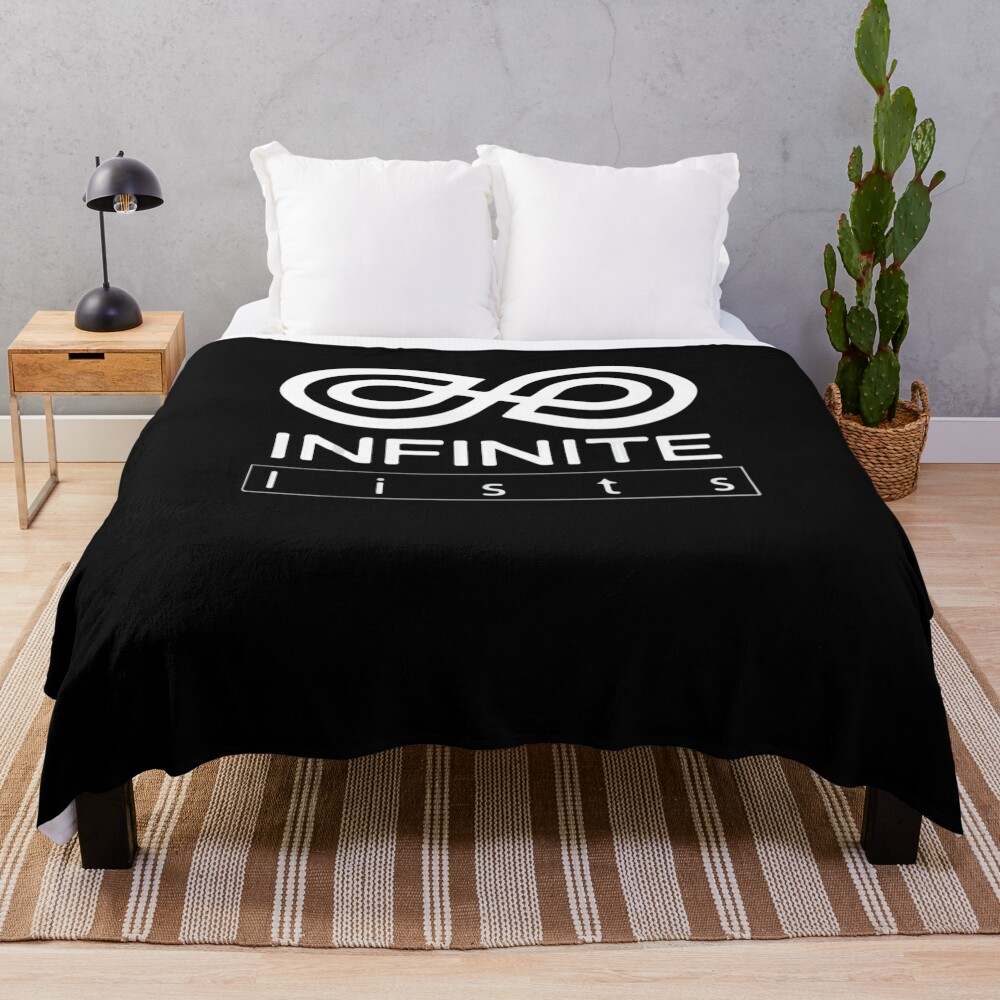 Classic Black Caylus Infinite Throw Blanket, Caylus Blanket