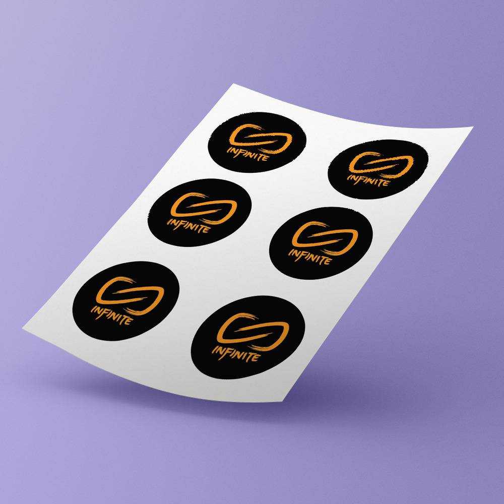 Caylus round stickers decorative stickers gift for fans Infinite Logo