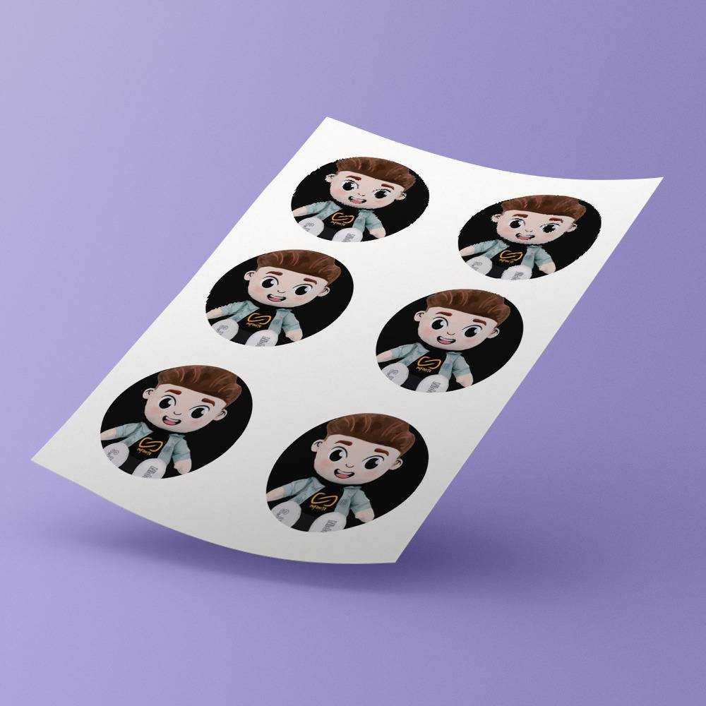 Caylus round stickers decorative stickers gift for fans What Poppin