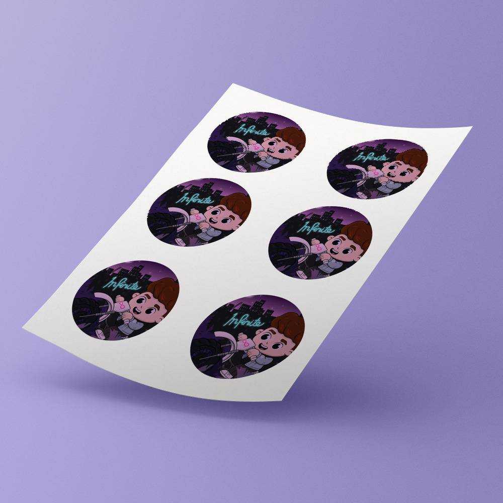 Caylus round stickers decorative stickers gift for fans Infinite Art