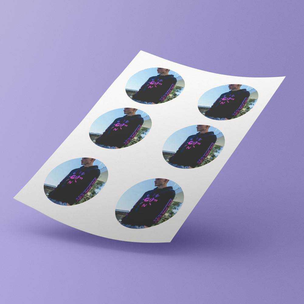 Caylus round stickers decorative stickers gift for fans Youtube Star