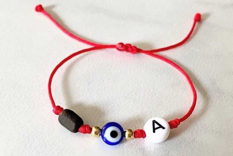 Evil Eye Bracelet | Mal de Ojo with Baby Blue Beads