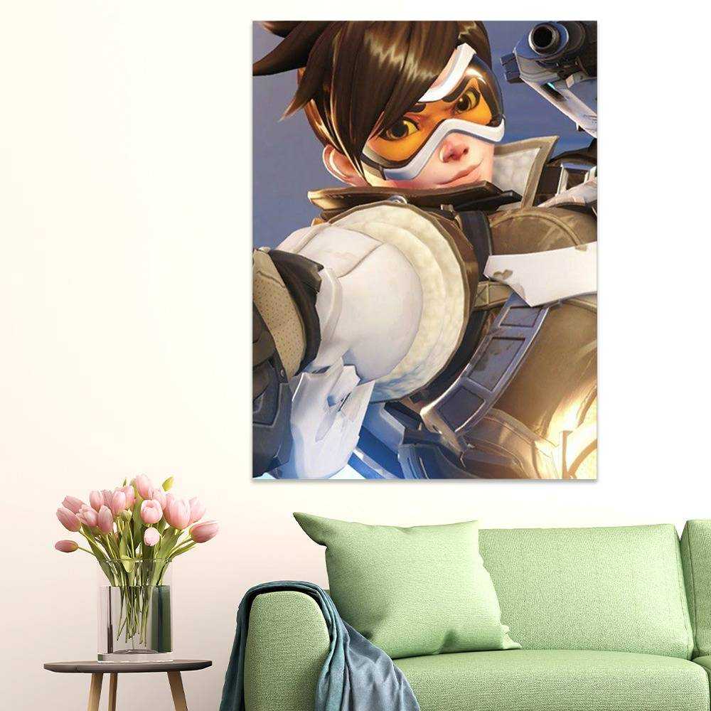  POSTER STOP ONLINE Overwatch - Gaming Poster/Print (Tracer  Cheers, Love! The Cavalry's Here) (Size 24 x 36)