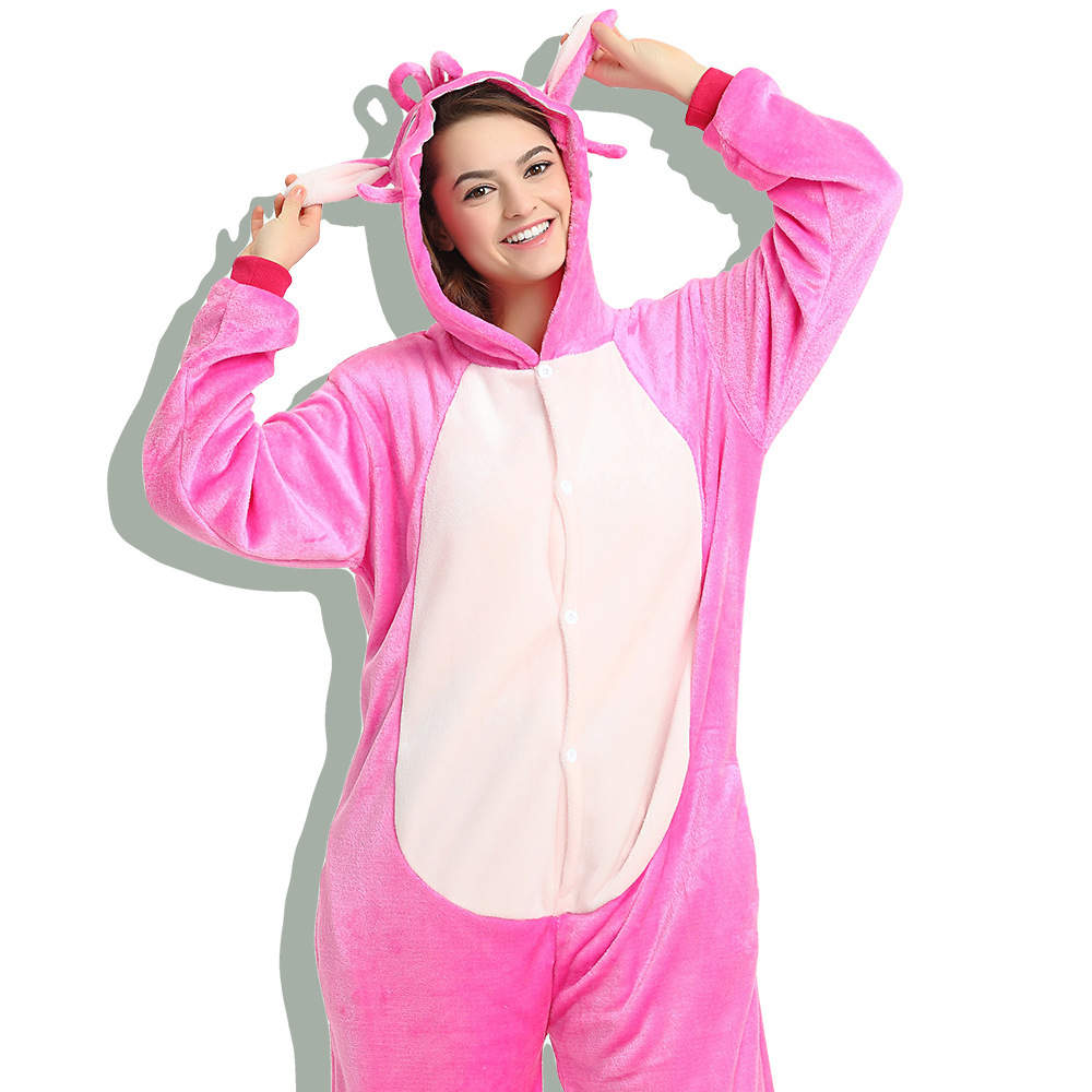 Women's Disney's Stitch Hooded One-Piece Costume Pajamas