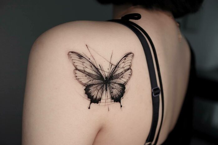 Butterfly Back Tattoo