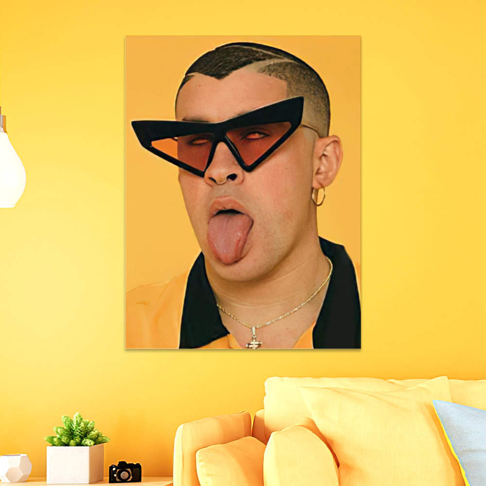 Bad Bunny Poster Art Wall Poster Sticky Poster Gift For Fans | Bad-Bunny -Merch.com