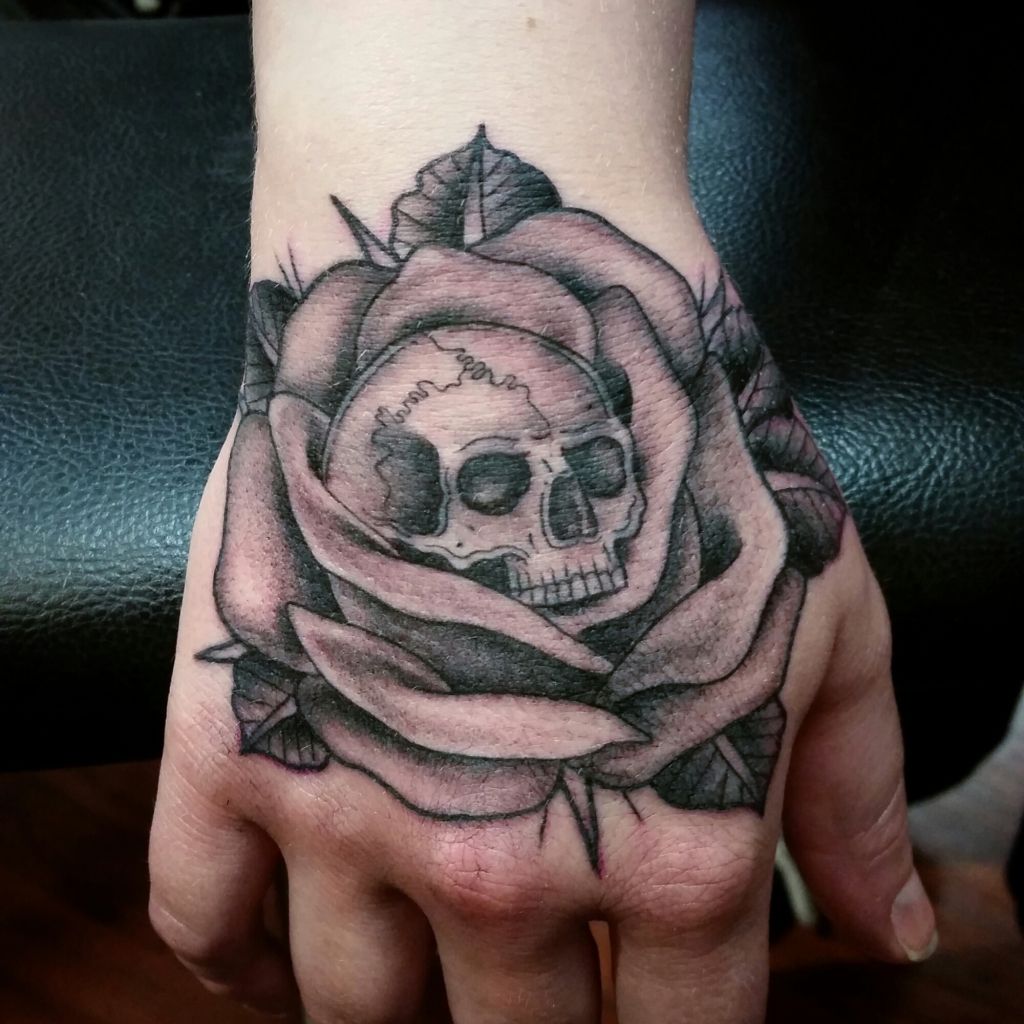 Rose Hand Tattoo