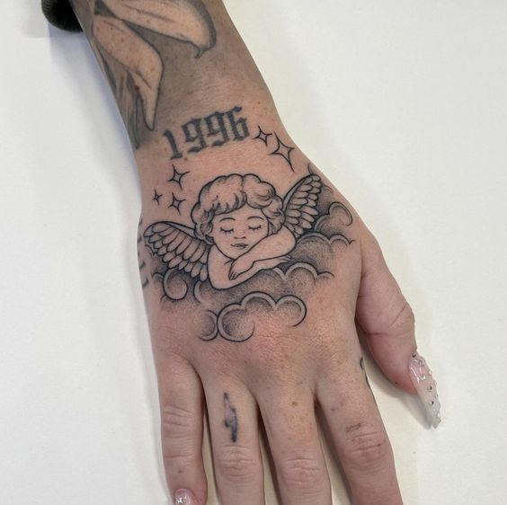 Tattoo For Girls On Hand, Tattoo For Girls On Hand Angel