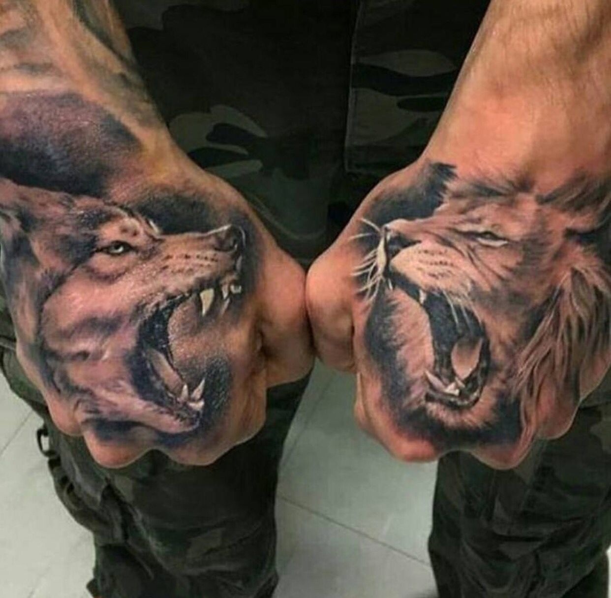 Lion Hand Tattoo, Lion Hand Tattoo Male