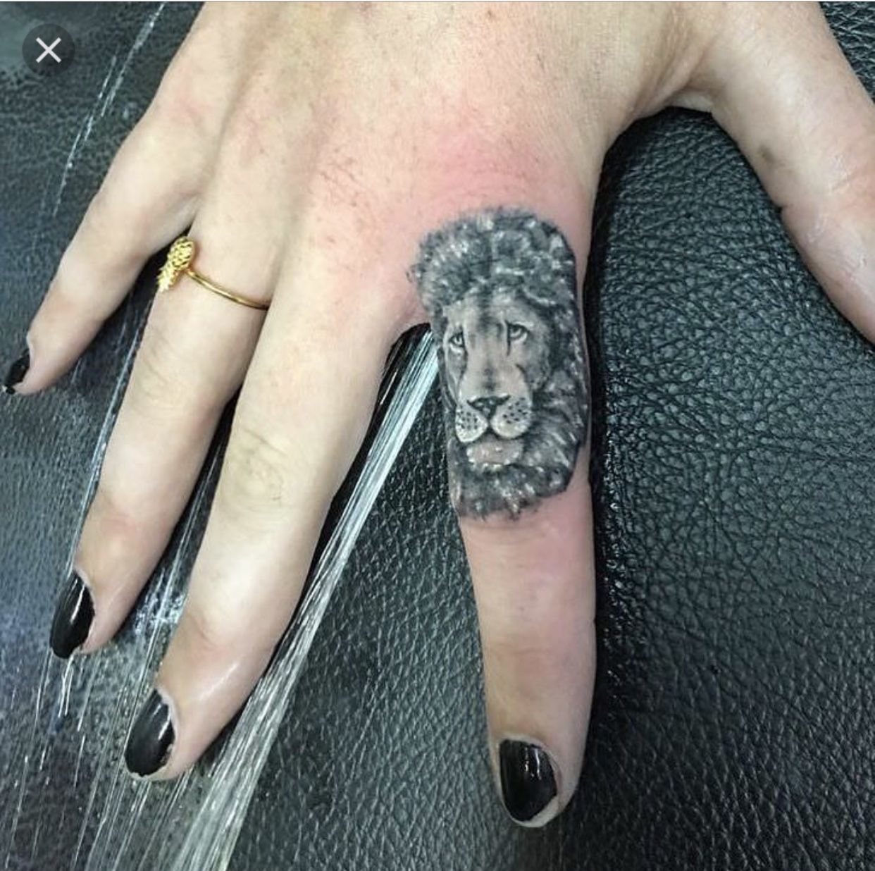 Lion Hand Tattoo, Simple Lion Tattoo On Hand