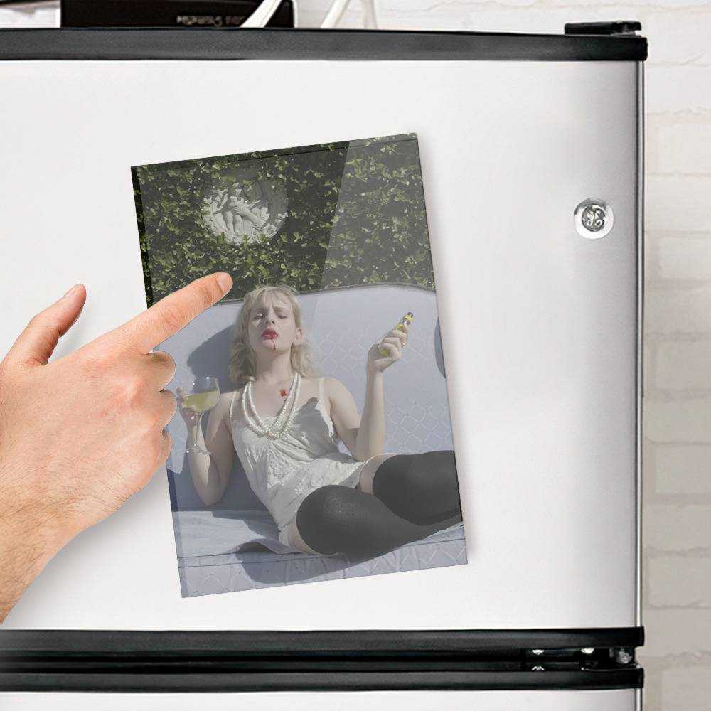 TV Girl Fridge Magnet Cynical One Fridge Magnet