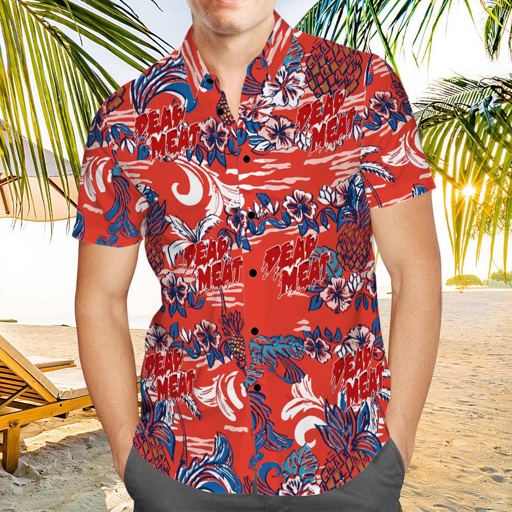 Dead Meat Hawaiian Shirt Custom Photo Hawaiian Shirt Vintage