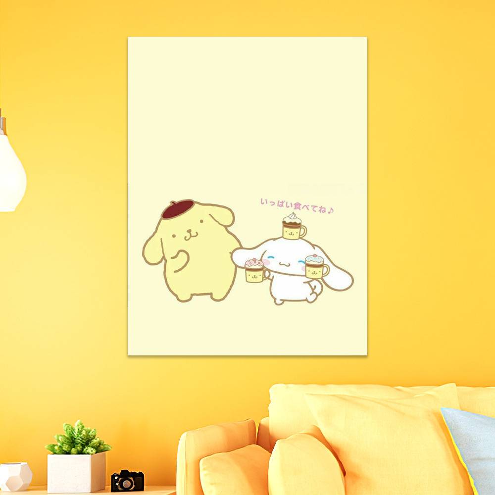 Cinnamoroll Poster Pompompurin Poster Wall Art Sticky Poster ...