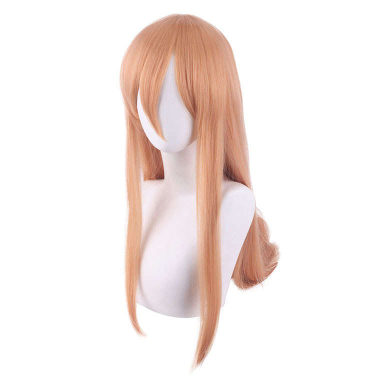 Cosplay Wigs Makima Power Cosplay Chainsaw Man Wig Orange Power