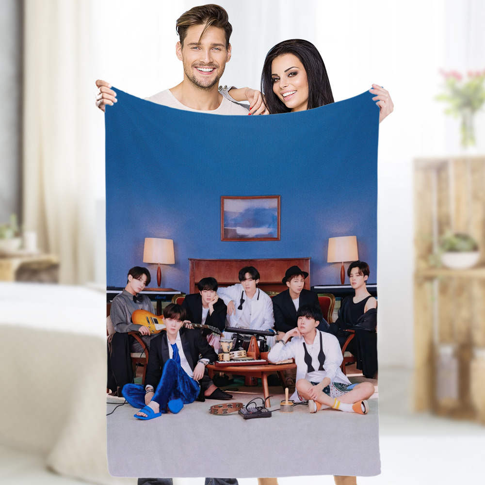 BTS Blanket Classic Celebrity Blanket | bts-merch.shop