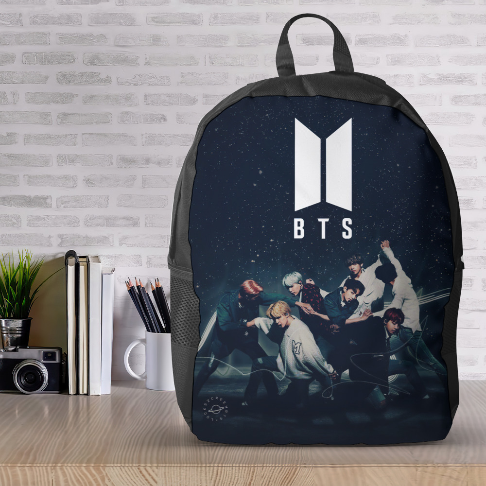 BTS backpack with logo and ribbons – SD-style-shop