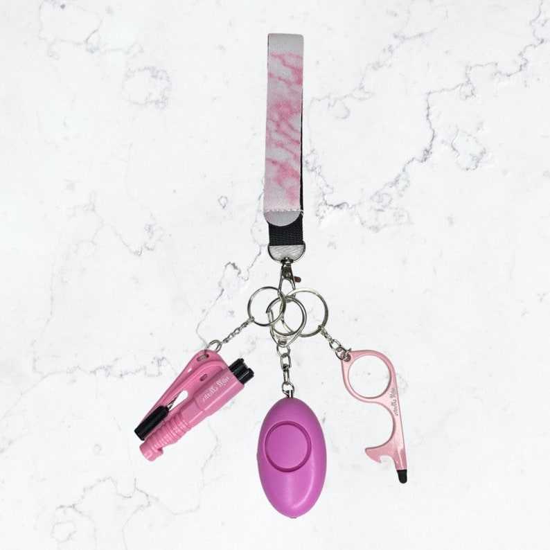  Safety Keychain Set for Women and Kids, 4 Pcs Safety