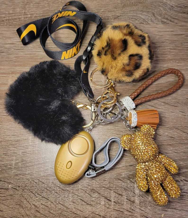 Self Defense Keychain Safety Protection Key Chain Teddy Bear