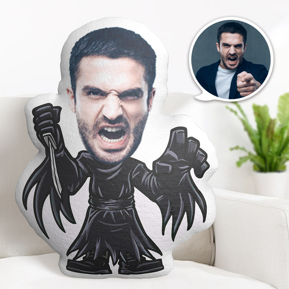 My Face Pillow Custom Halloween Pillow MiniMe Pillow Ghostface Cosplay Pillow Minime Pillow
