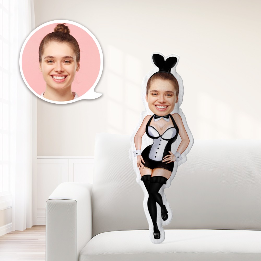 I MISS U Pillow Custom Face Pillow Personalized Photo Pillow Female