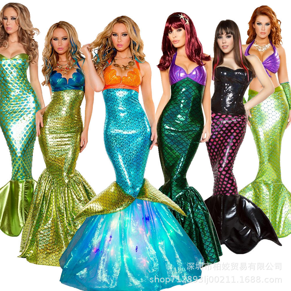 Amazon.com: Marendyee Little Girls Mermaid Costume, Princess Mermaid  Costumes Set with Accessories, Mermaid Fancy Dress Up Princess Costume for  Halloween Cosplay Carnival Birthday 3-4 T : Clothing, Shoes & Jewelry