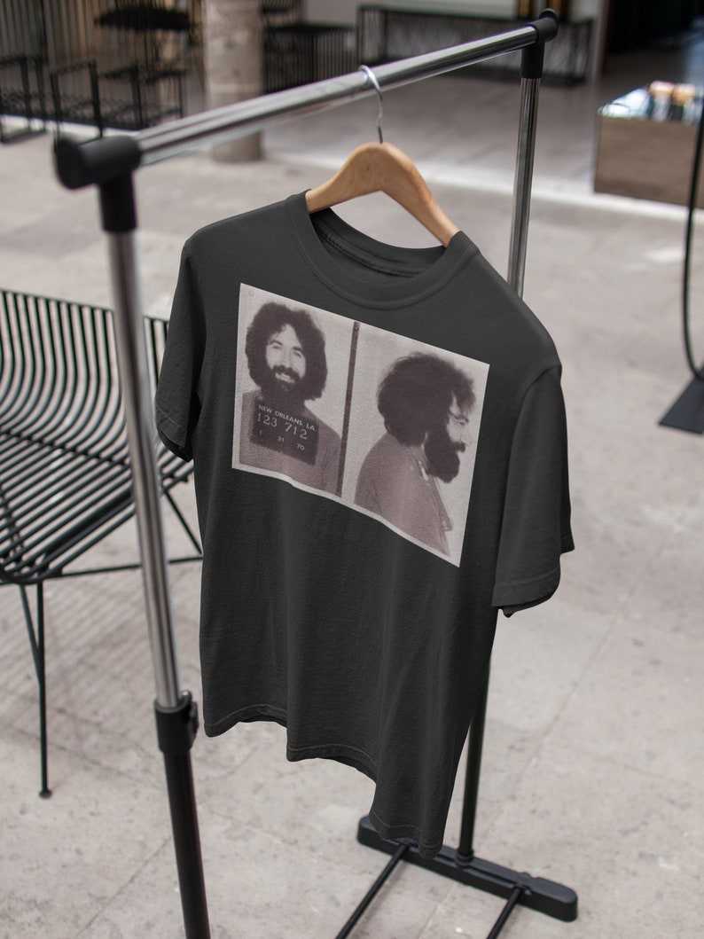 Custom Aesthetic T Shirt, Mugshot Garcia Jerry T Shirt