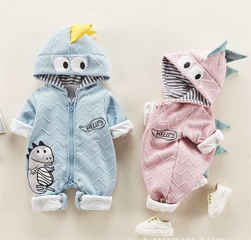 Dinosaur Onesie Baby Boys and girls cartoon dinosaur newborn plus