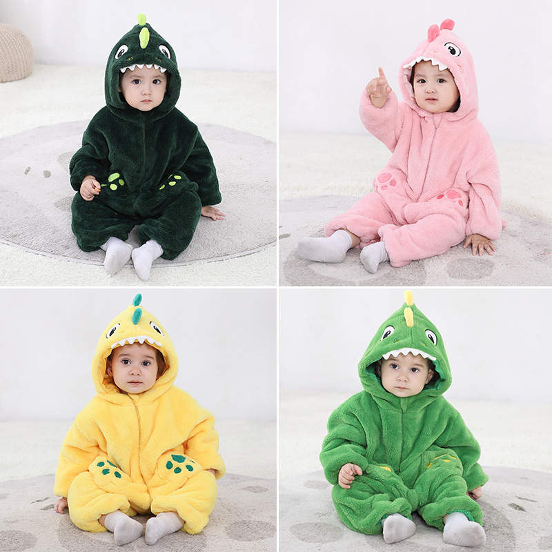 Cartoon Animal One-piece Pajamas Plus Size Cute Thickened Jumpsuit Sleepwear  Winter Warm Hooded Bodysuit For Women - AliExpress