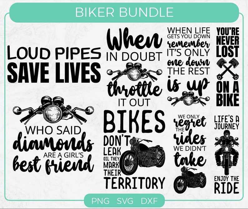 Motor Bike Sayings and Quotes, Motorcycle Svg#1