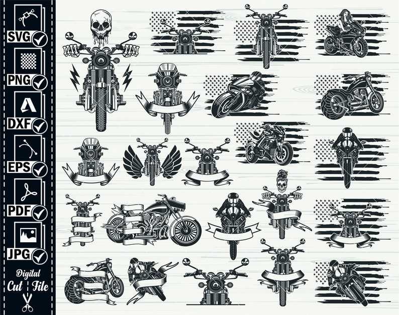 Motorcycle Handle Bars SVG, Motorcycle Svg 