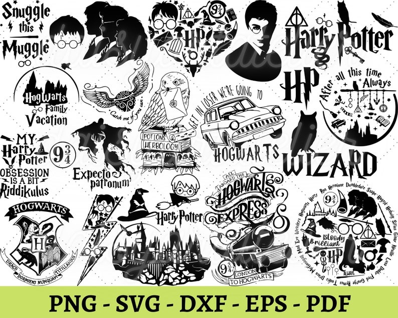 HP Hogwart Svg Bundle Clipart Creativity and Fun Digital Download ...