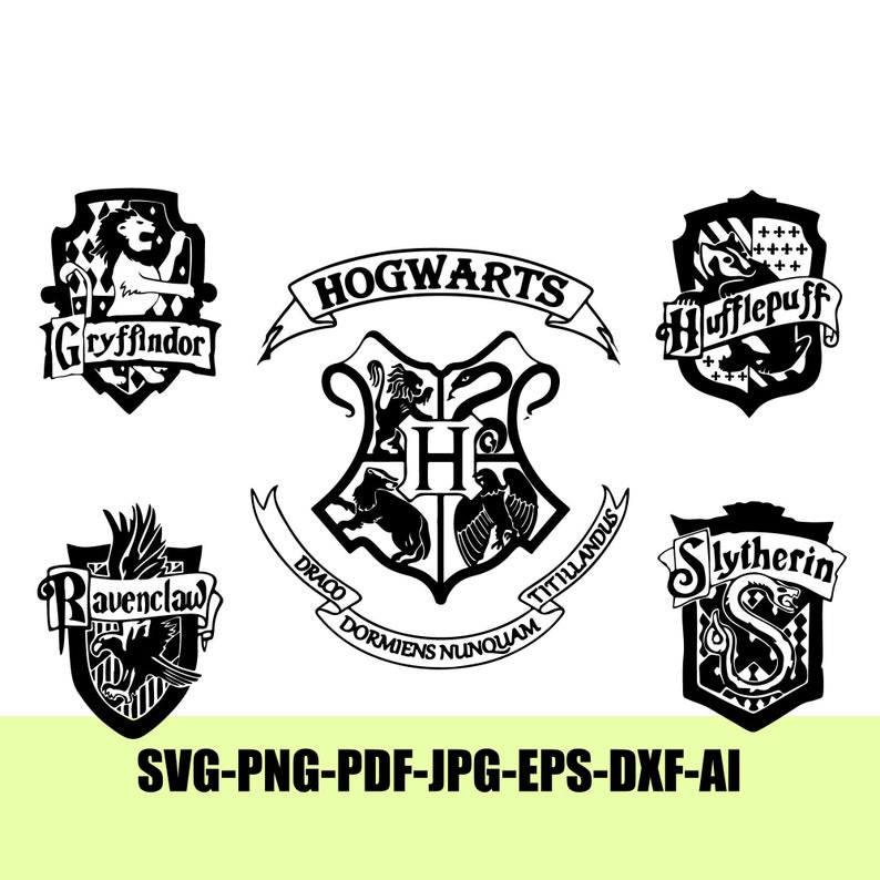 Harry Potter Ravenclaw House Silhouette Poster Watercolor Wall -   Singapore