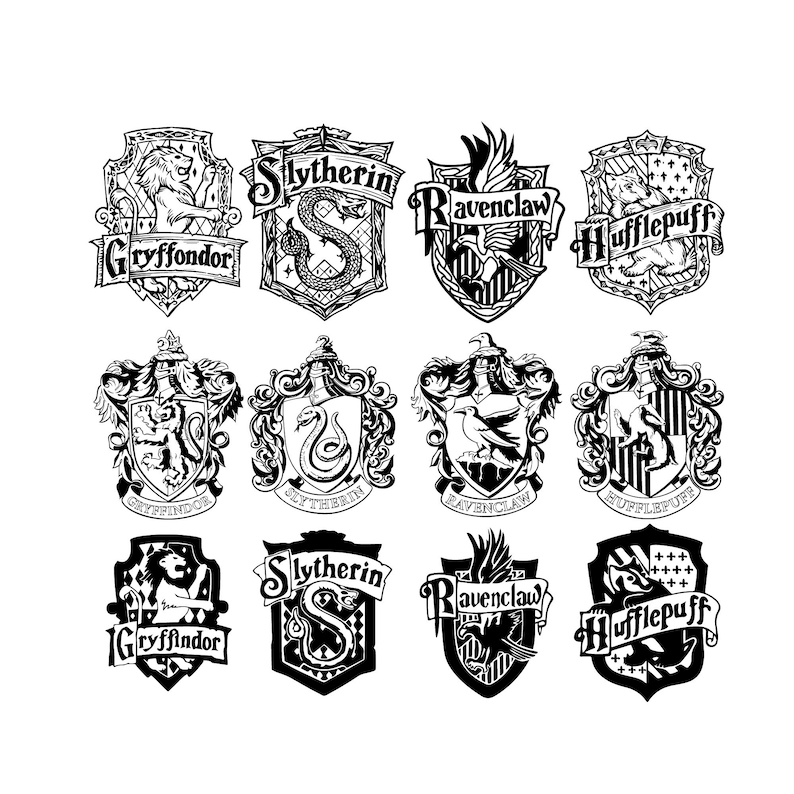 Ravenclaw House Crest Emblem Svg, Harry Potter House Crest Svg, School Of  Magic House Crest Svg, Instant Download