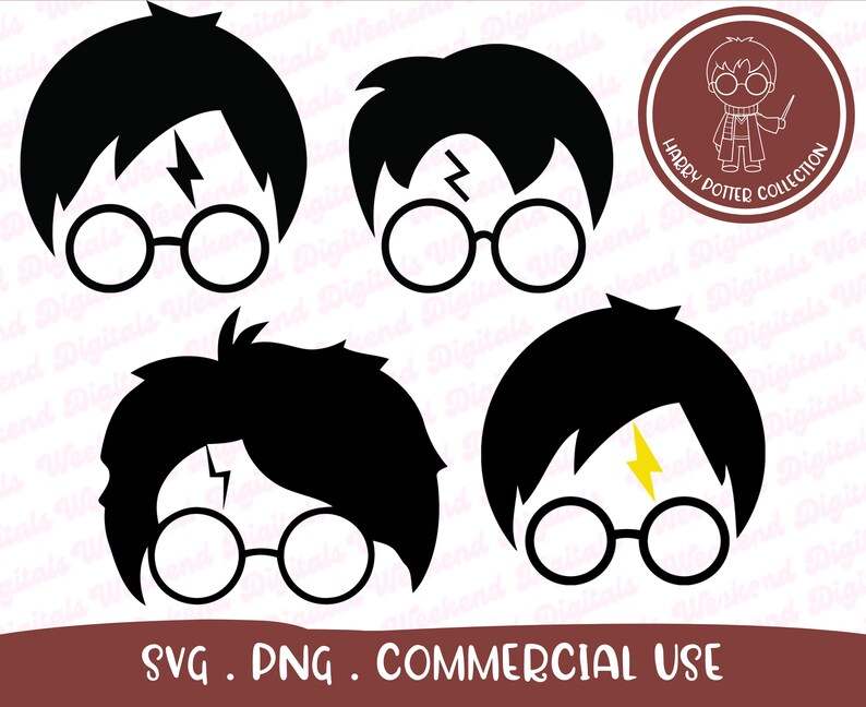 Digital HP Glasses, Potter Glasses SVG 