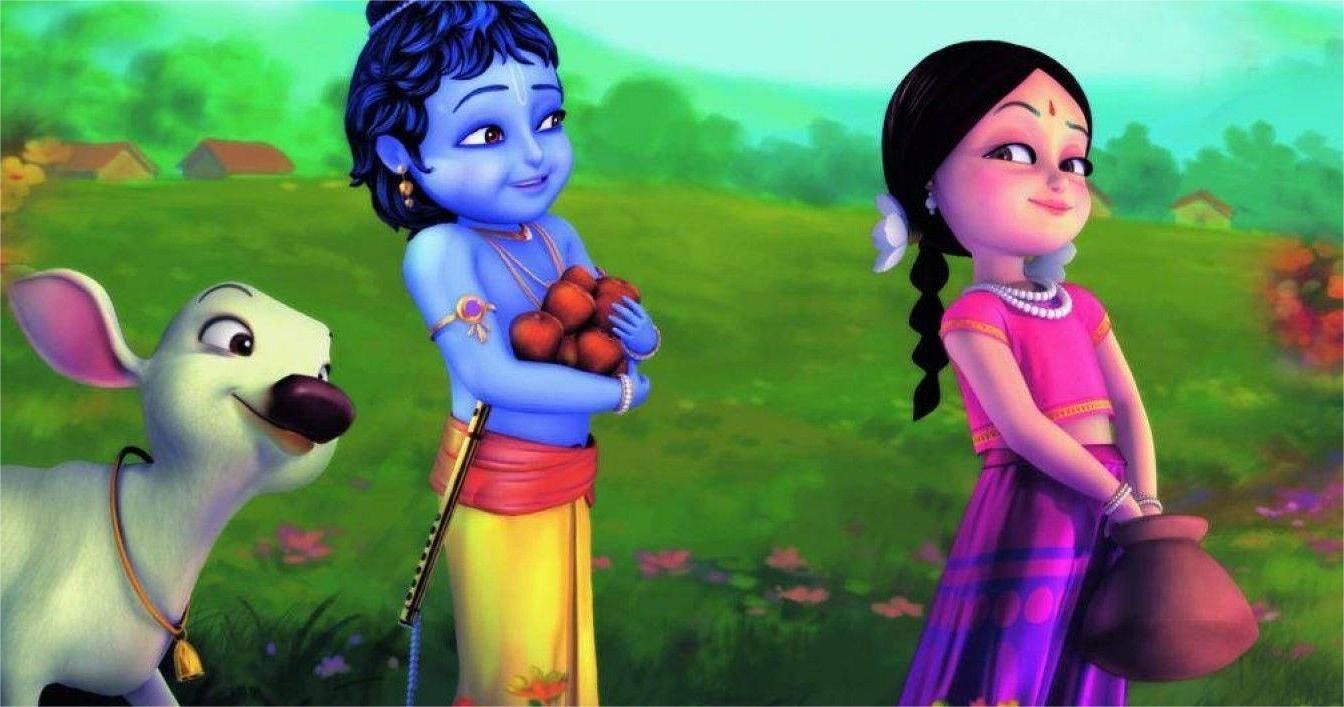 Little radha krishna images