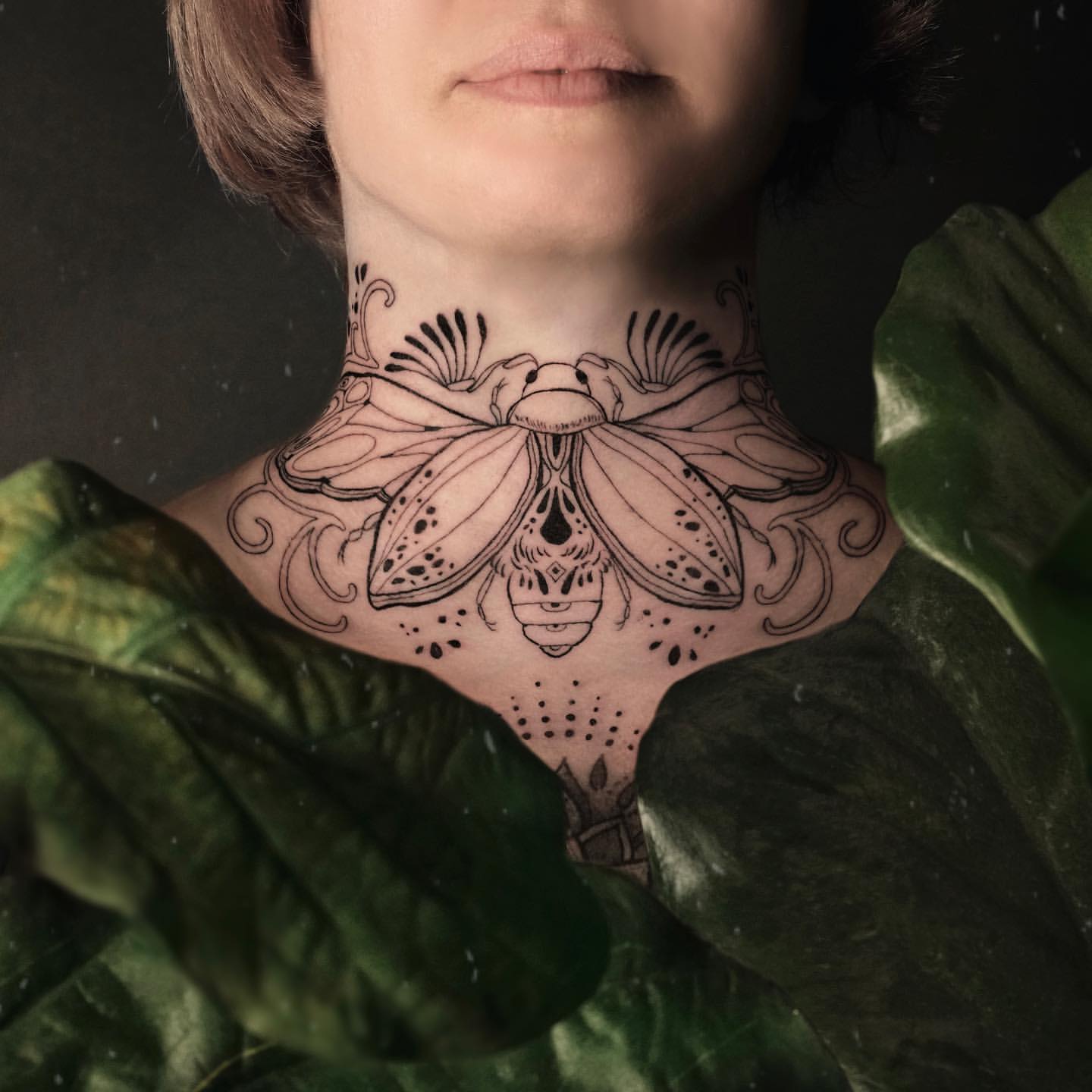 Neck Tattoo Designs Female