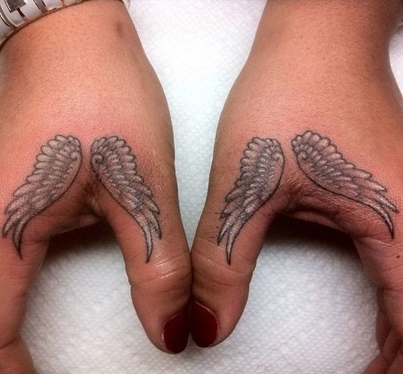 Tattoo For Girls On Hand Angel