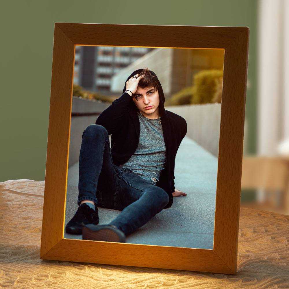 Colby Brock Lamp Classic Celebrity Night Light Dreamy Classic by Colby Brock Lamp with Wooden Frame