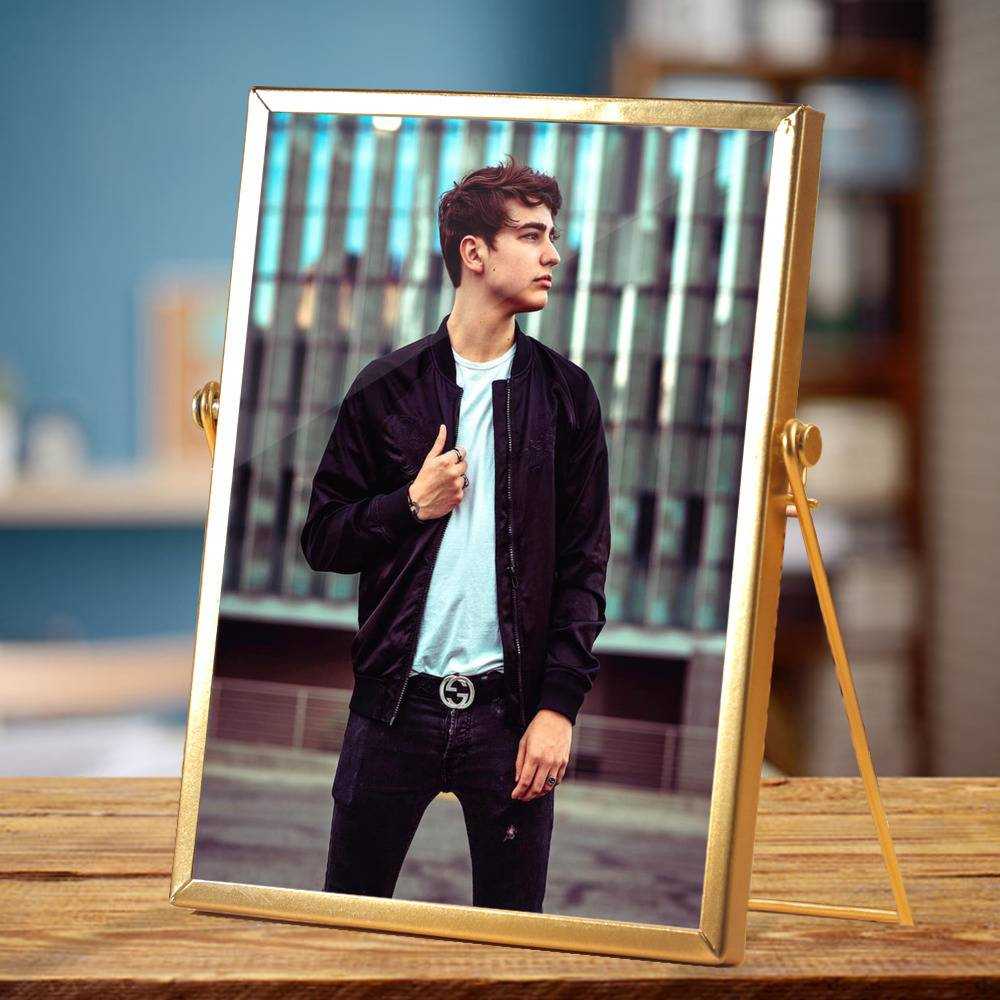 Colby Brock Plaque Classic Celebrity Plaque Colby Brock In A Pool by Colby Brock Plaque with Golden Frame