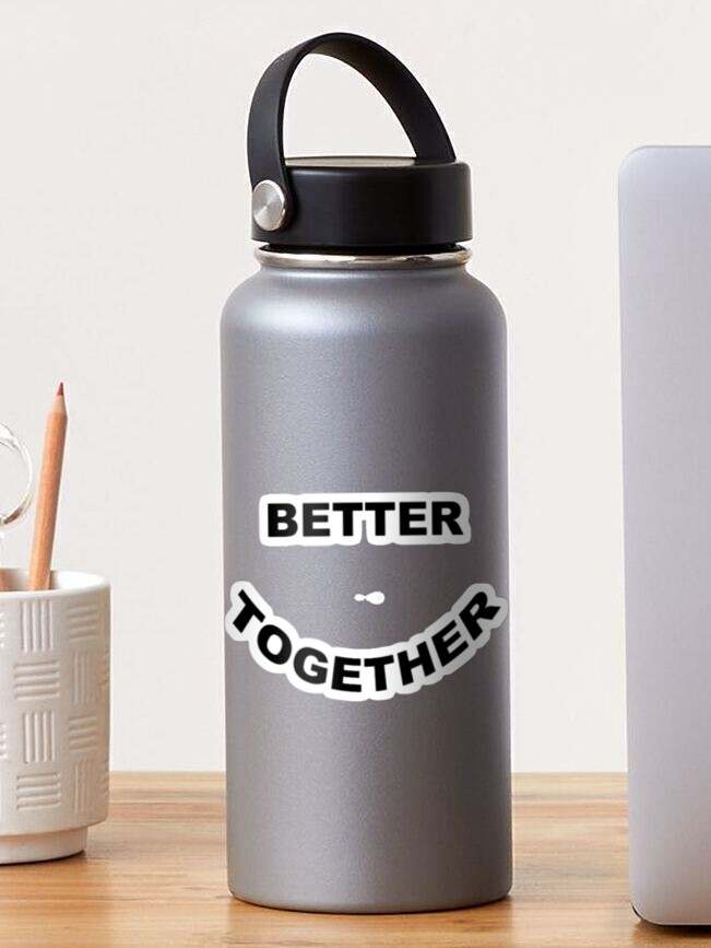 Better Together Black Sticker, Colby Brock Sticker, Colby Brock Stickers