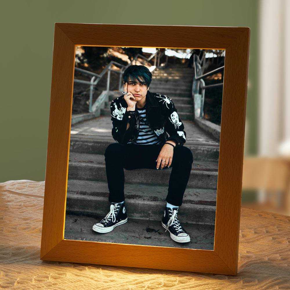Colby Brock Lamp Classic Celebrity Night Light Colby Brock Classic Photo Classic by Colby Brock Lamp with Wooden Frame