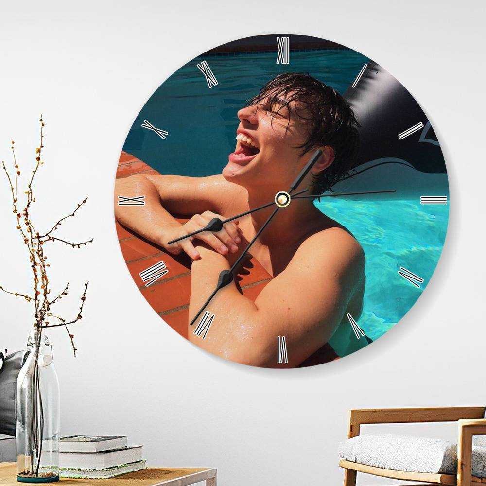 Colby Brock Round Wall Clock Home Decor Wall Clock Gifts for Colby Brock Fans Without Him Wall Clock