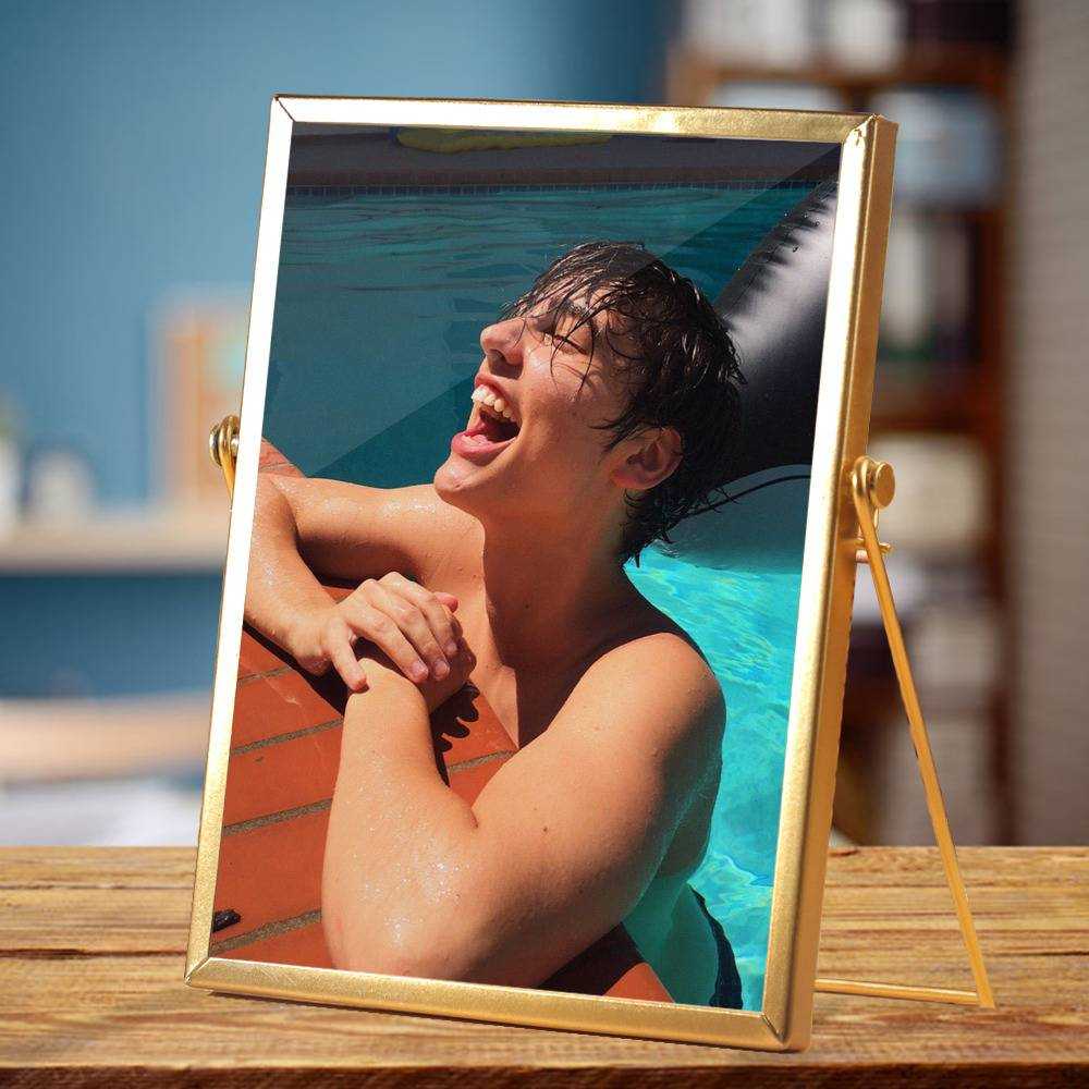 Colby Brock Plaque Classic Celebrity Plaque Without Him by Colby Brock Plaque with Golden Frame