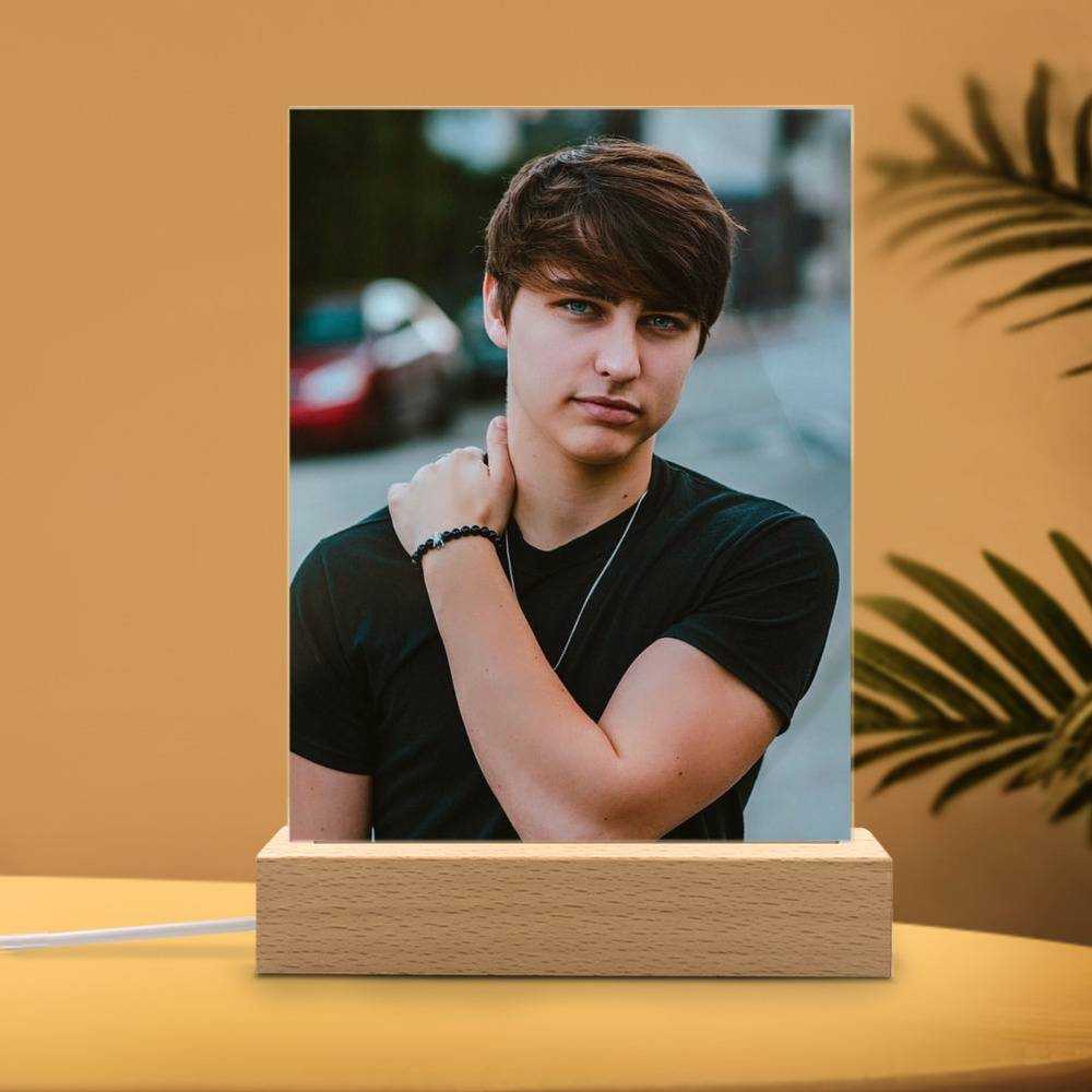 Colby Brock Lamp Classic Celebrity Night Light Colby Brock Photo by Colby Brock Lamp with Wooden Base
