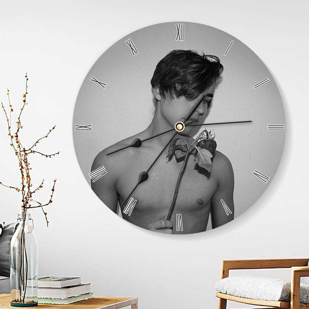 Colby Brock Round Wall Clock Home Decor Wall Clock Gifts for Colby Brock Fans Love Story Wall Clock