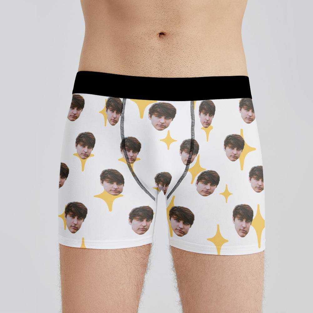 Colby Brock Boxers Custom Photo Boxers Men's Underwear Twinkle Star Boxers White