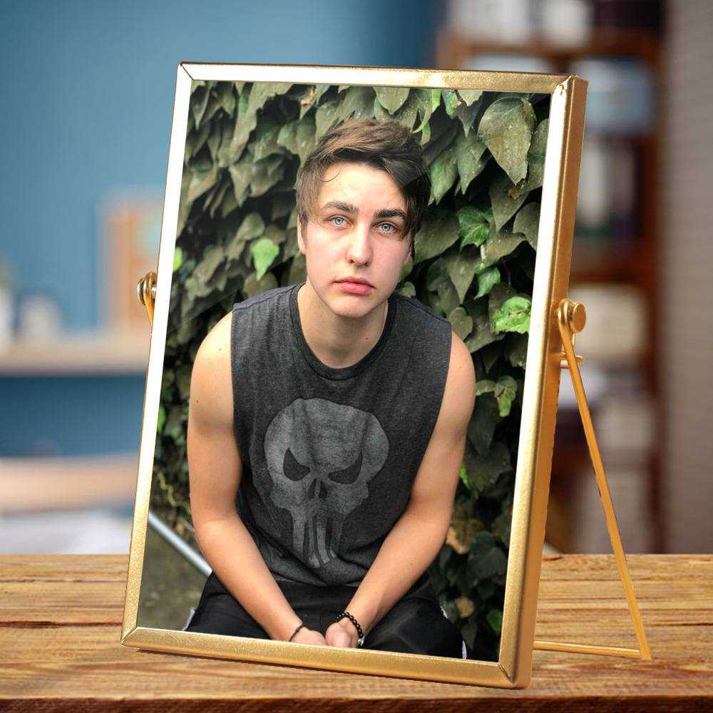 Colby Brock Plaque Classic Celebrity Plaque Final by Colby Brock Plaque with Golden Frame