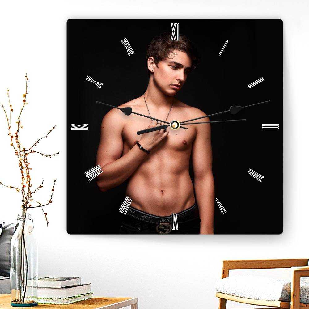 Colby Brock Square Wall Clock Home Decor Wall Clock Gifts for Colby Brock Fans Hot Pics Of Colby Brock Wall Clock