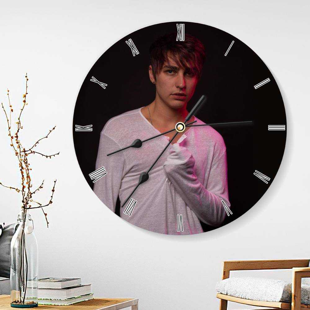 Colby Brock Round Wall Clock Home Decor Wall Clock Gifts for Colby Brock Fans Colby Shirtless Wall Clock