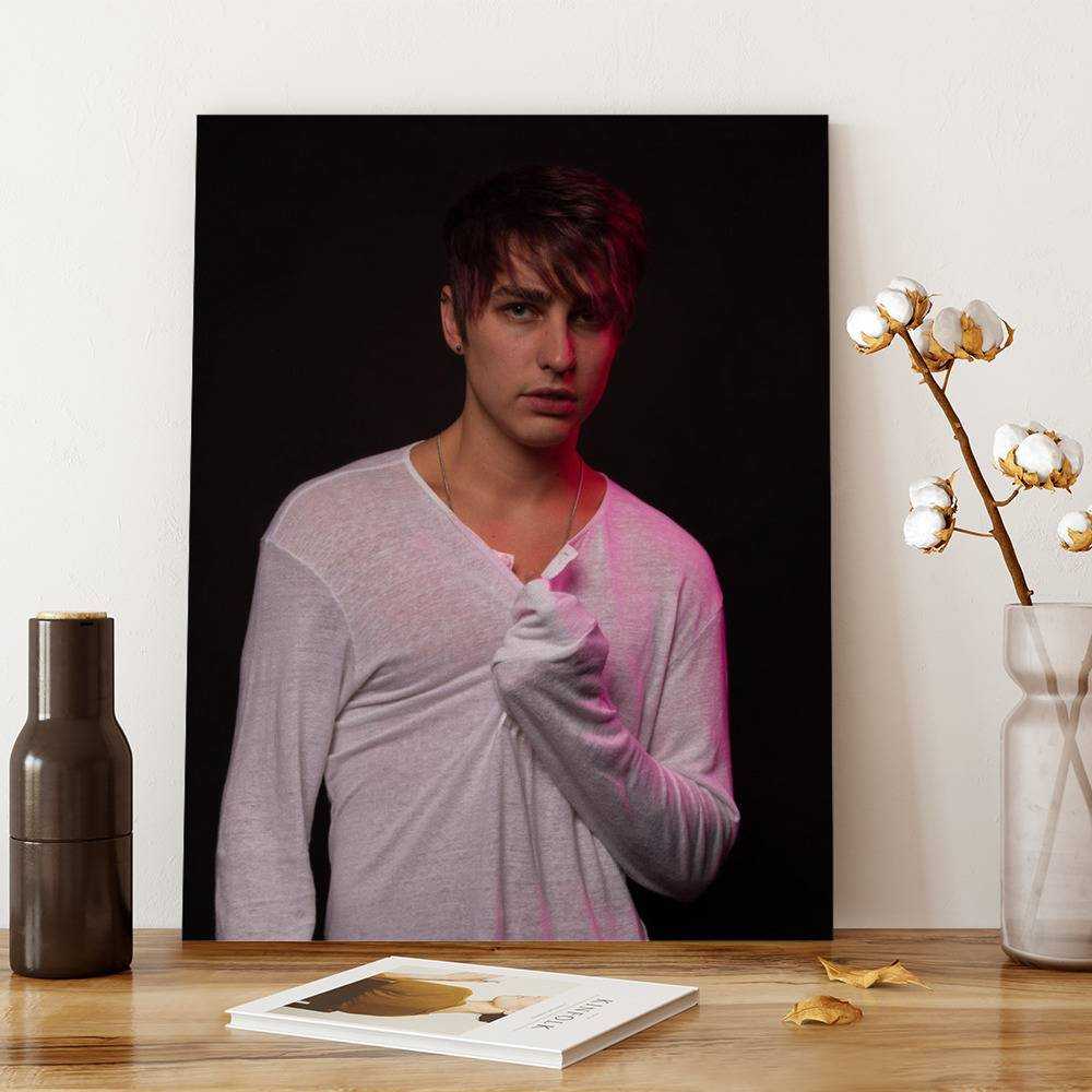 Colby Brock Canvas Classic Celebrity Canvas Colby Shirtless by Colby Brock Canvas